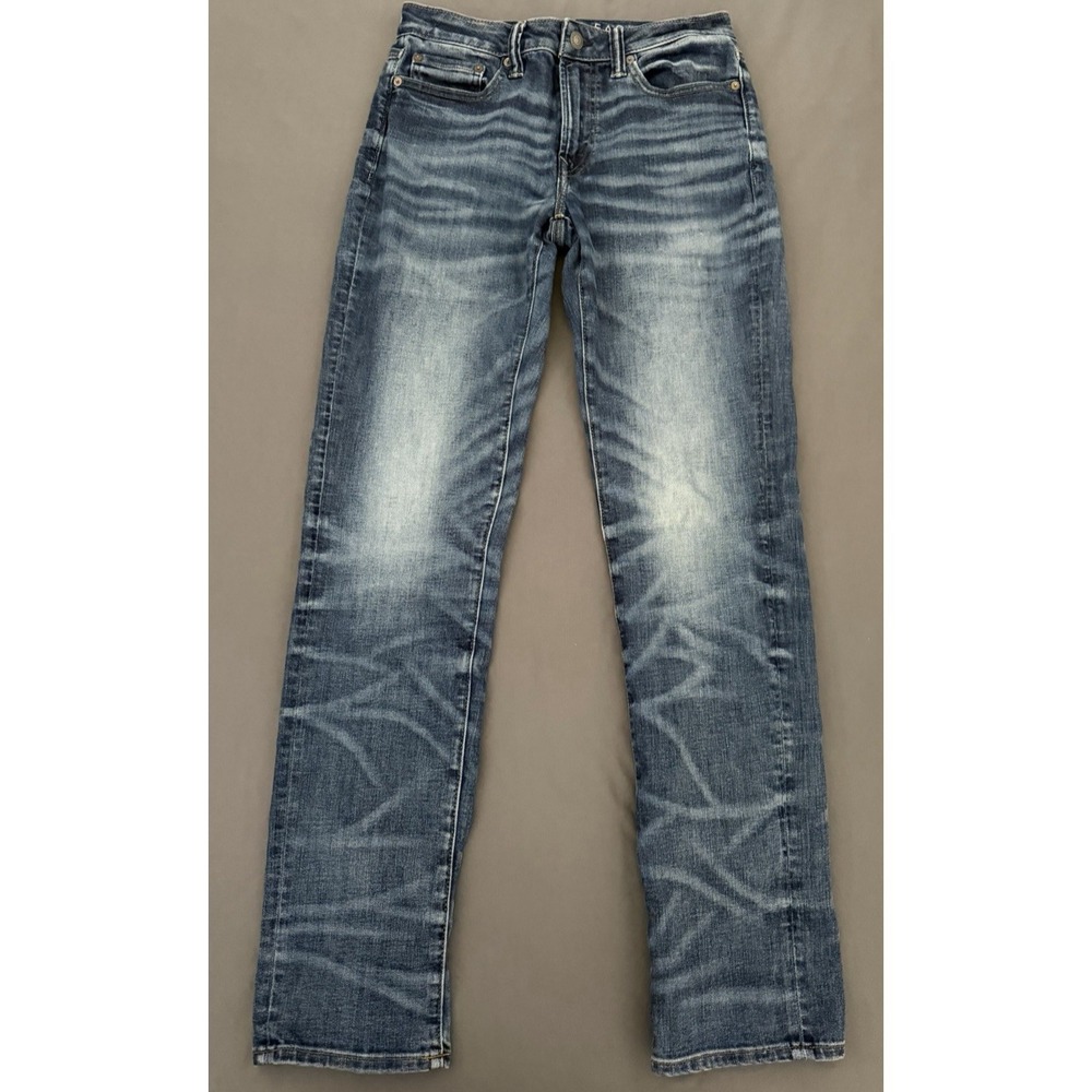 American Eagle‎ Jeans Mens 30X34 Blue Straight Stretch Next Level Flex Y2K Style